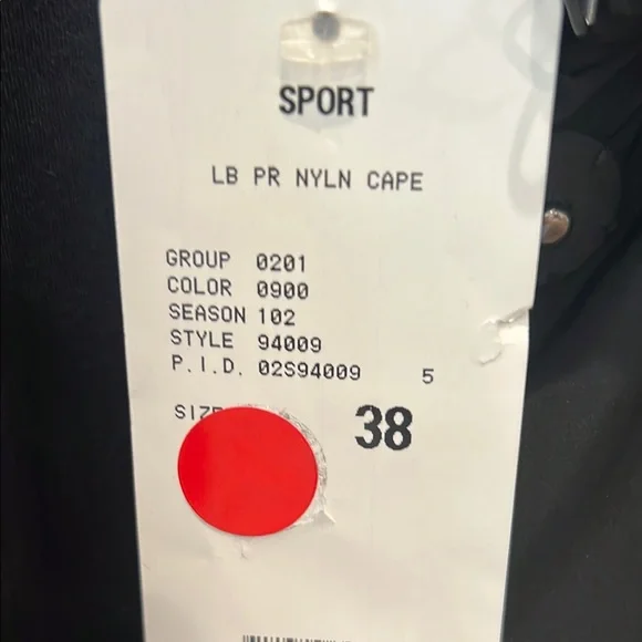 Escada Black Cape with Floral Embroidery - Picture 3 of 5